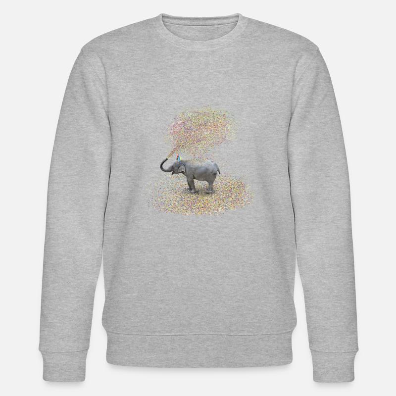 l'éléphant - Sweat bio CHANGER Stanley/Stella Unisexe - gris chiné