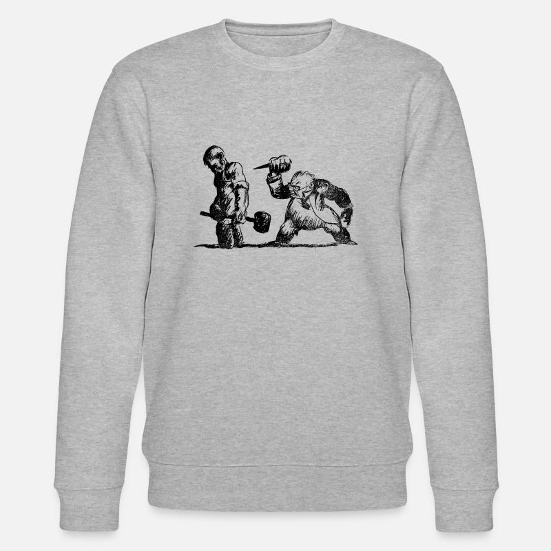 Class struggle? - Stanley/Stella CHANGER Unisex Organic Sweatshirt - heather grey