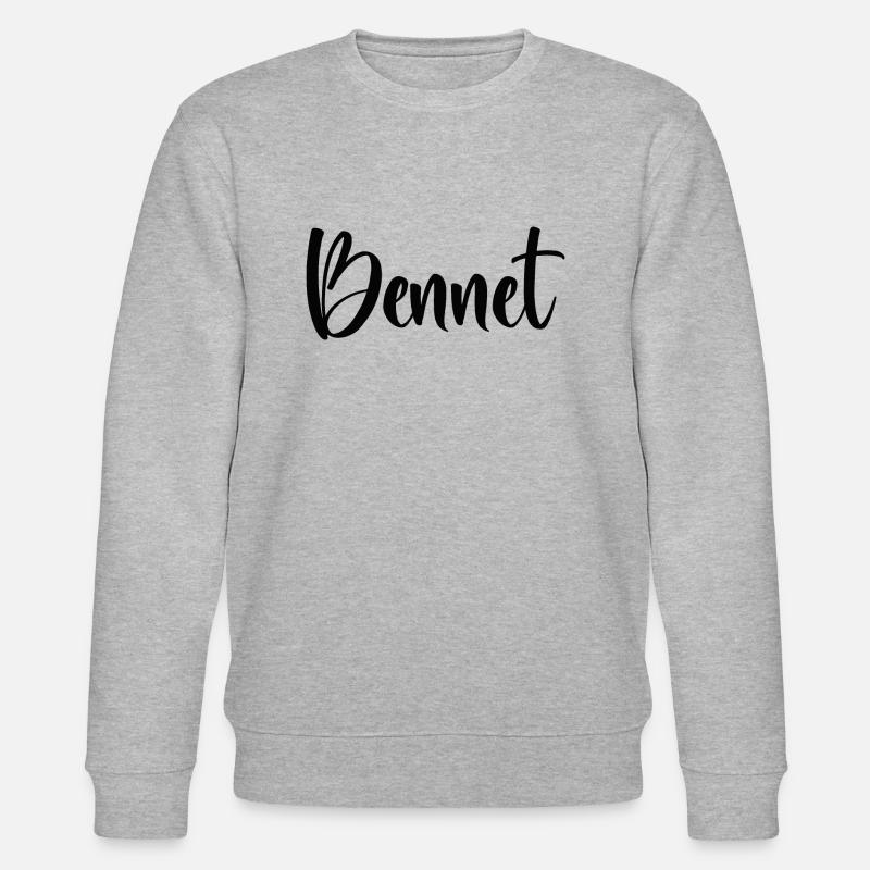 First name - Bennet - Stanley/Stella CHANGER Unisex Organic Sweatshirt - heather grey