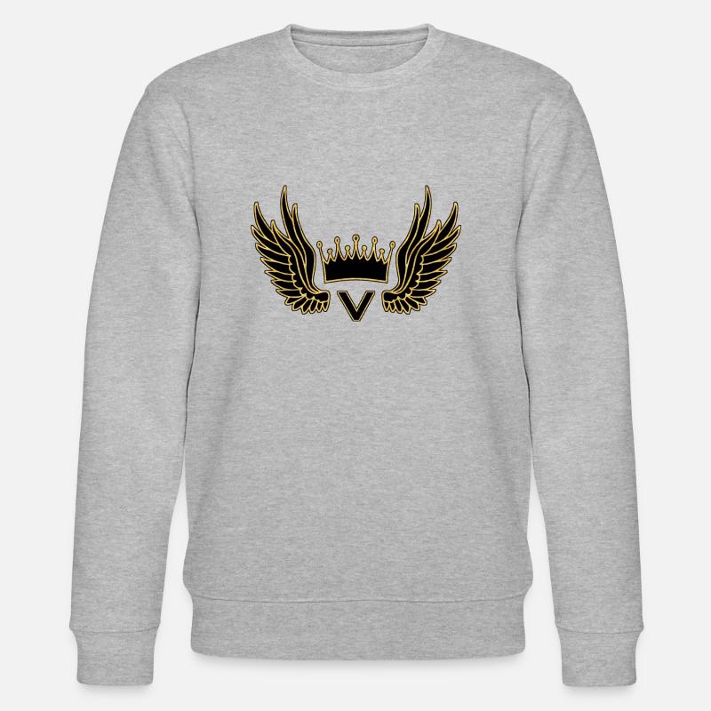 Crown - Stanley/Stella Unisex Bio-Sweatshirt CHANGER  - Grau meliert