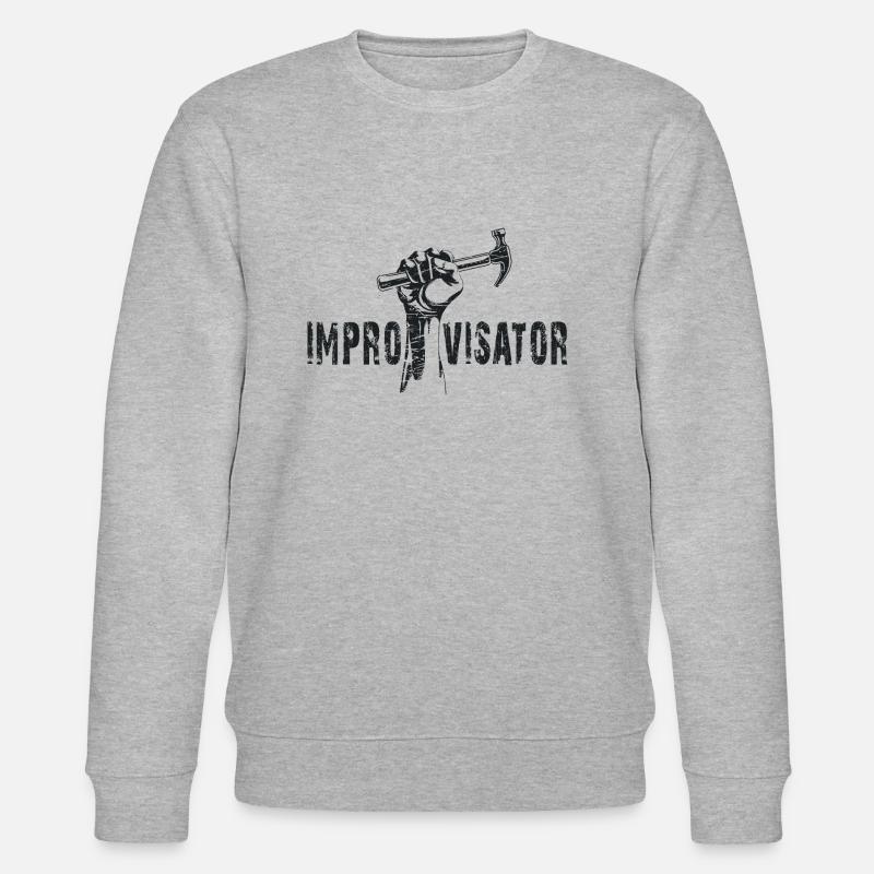 improvisator - Stanley/Stella Unisex Bio-Sweatshirt CHANGER  - Grau meliert