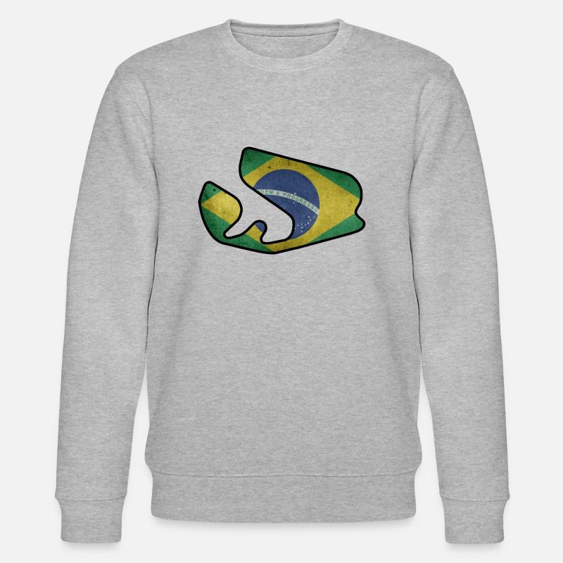 Circuit du Brésil avec drapeau - Sweat bio CHANGER Stanley/Stella Unisexe - gris chiné