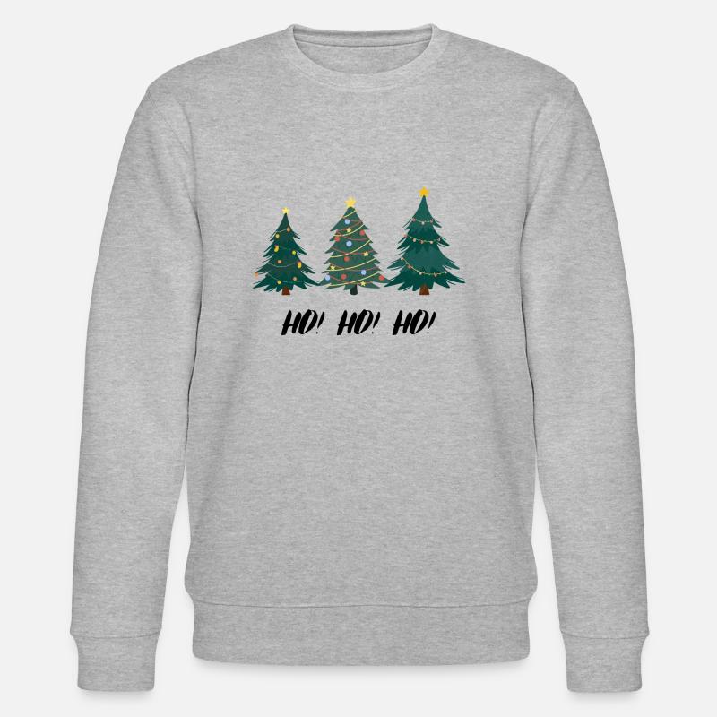 HOHOHO Christmas tree - Stanley/Stella CHANGER Unisex Organic Sweatshirt - heather grey