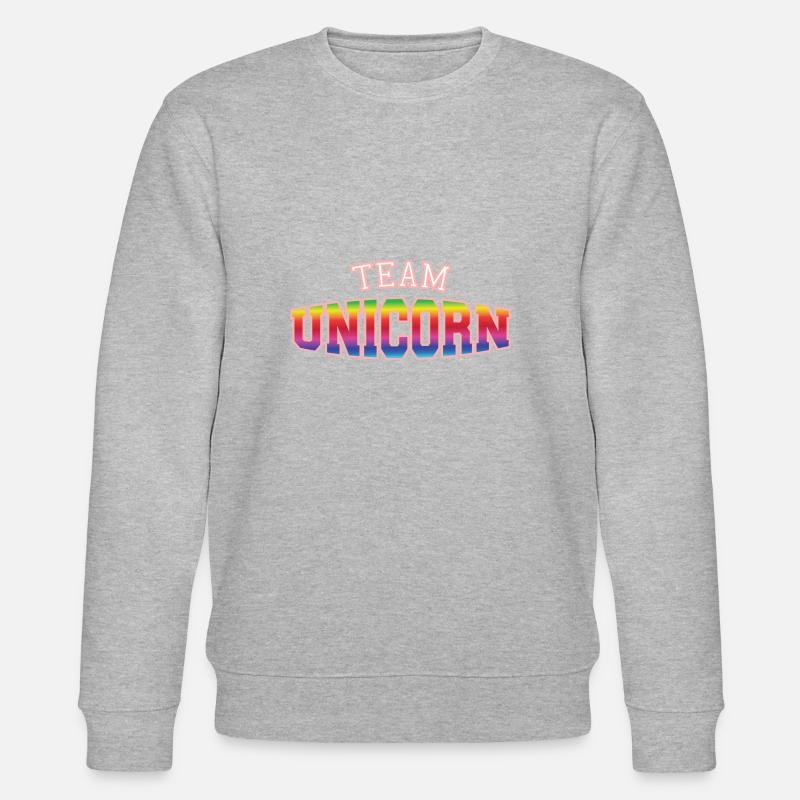Team-UNICORN - Stanley/Stella Unisex Bio-Sweatshirt CHANGER  - Grau meliert
