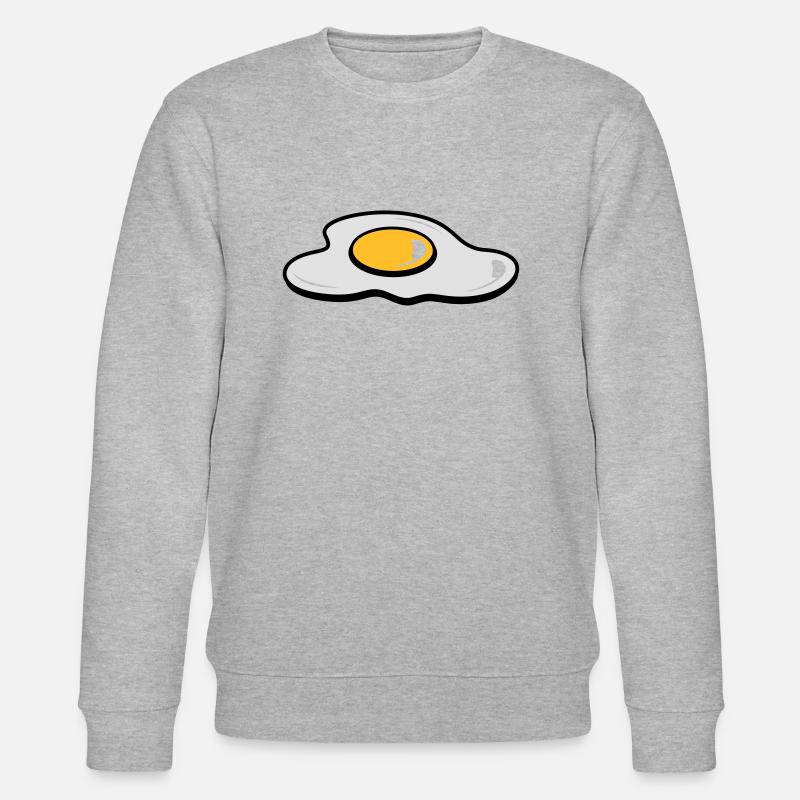 A fried egg - Stanley/Stella CHANGER Unisex Organic Sweatshirt - heather grey