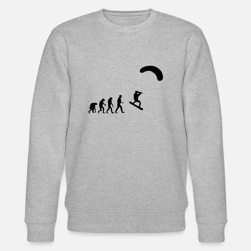 kitesurfer - Stanley/Stella Unisex Bio-Sweatshirt CHANGER  - Grau meliert