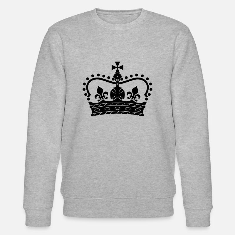 Krone. Symbol, Form, Cool - Stanley/Stella Unisex Bio-Sweatshirt CHANGER  - Grau meliert