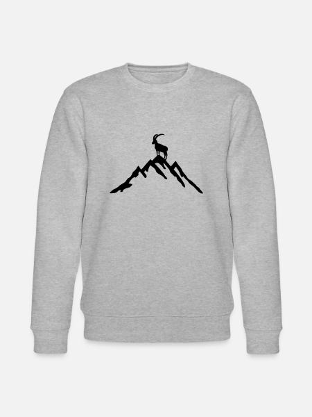 Mountain and Ibex - Stanley/Stella CHANGER Unisex Organic Sweatshirt - heather grey