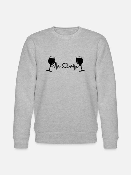 Weingläser Cardio - Stanley/Stella Unisex Bio-Sweatshirt CHANGER  - Grau meliert