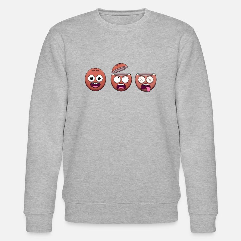 Drôles de noix de coco - Sweat bio CHANGER Stanley/Stella Unisexe - gris chiné