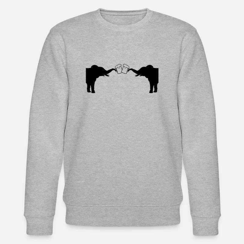 Toast 2 Elephant Beer - Sweat bio CHANGER Stanley/Stella Unisexe - gris chiné