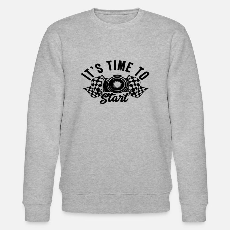 It´s Time to Start - Stanley/Stella Unisex Bio-Sweatshirt CHANGER - Grau meliert