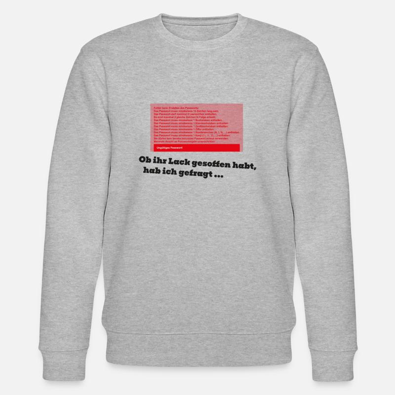 Passwortvergabe unmöglich - Stanley/Stella Unisex Bio-Sweatshirt CHANGER  - Grau meliert