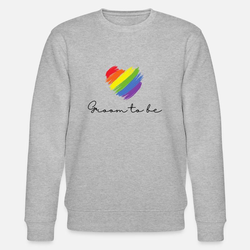 Groom to be - Pride Edition - Stanley/Stella Unisex Bio-Sweatshirt CHANGER  - Grau meliert