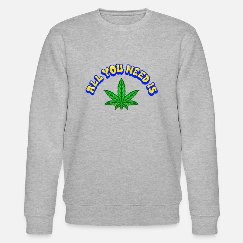 ALL YOU NEED IS - Stanley/Stella Unisex Bio-Sweatshirt CHANGER  - Grau meliert