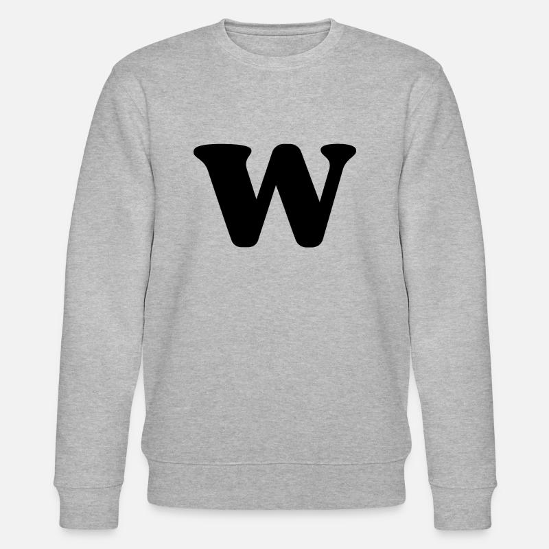 Lettre w - Sweat bio CHANGER Stanley/Stella Unisexe - gris chiné