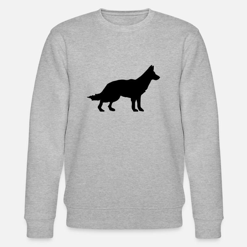Hund - Deutscher Schäferhund - Stanley/Stella Unisex Bio-Sweatshirt CHANGER  - Grau meliert