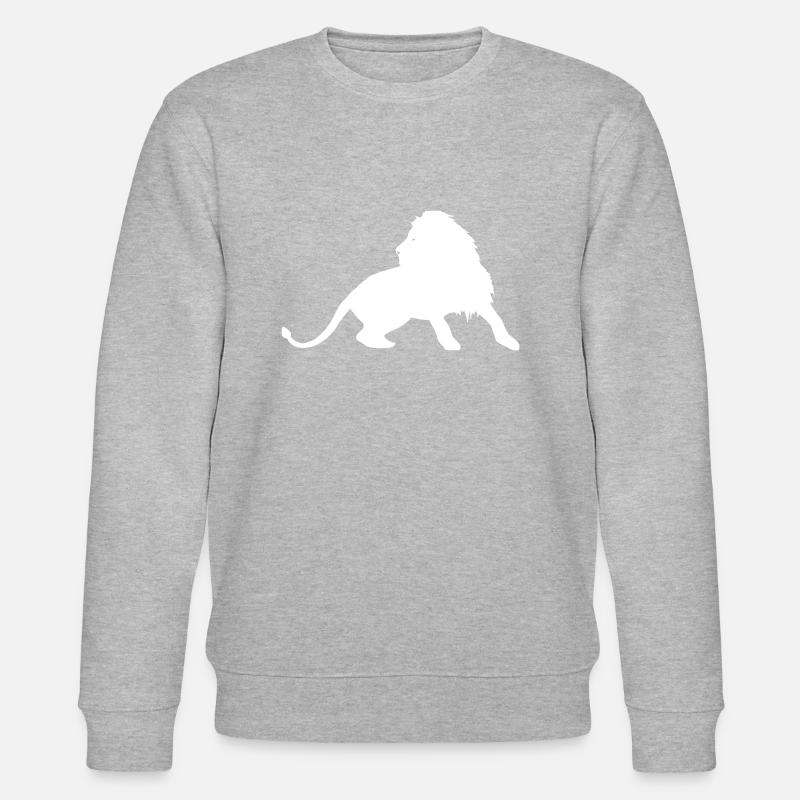 Löwe - Stanley/Stella Unisex Bio-Sweatshirt CHANGER  - Grau meliert