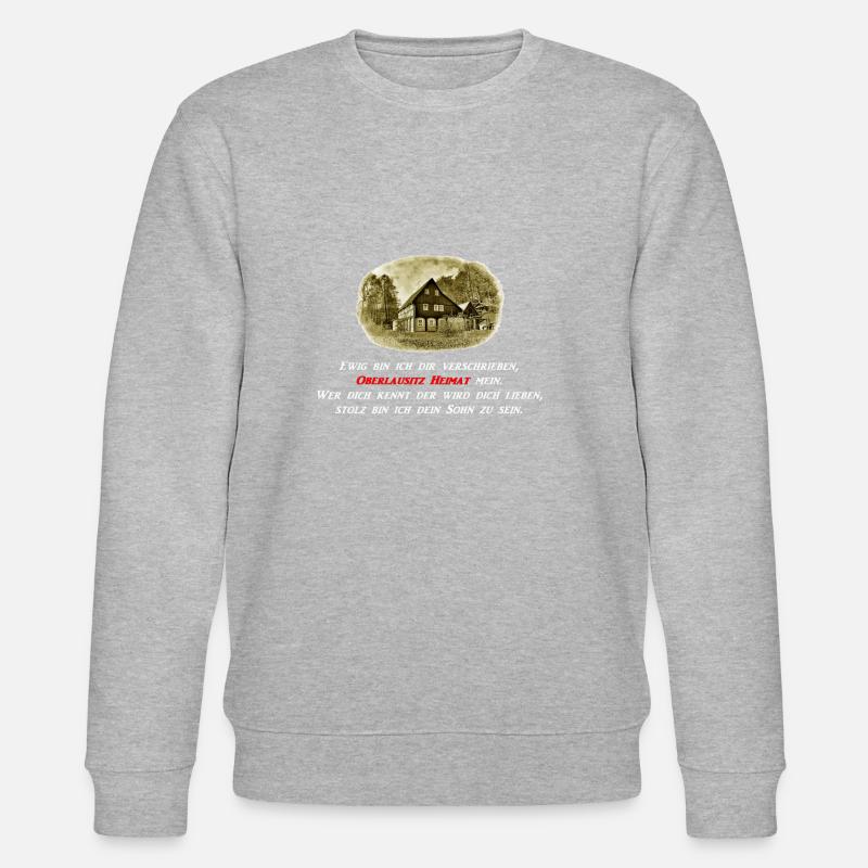 Oberlausitz Heimat - Sweat bio CHANGER Stanley/Stella Unisexe - gris chiné