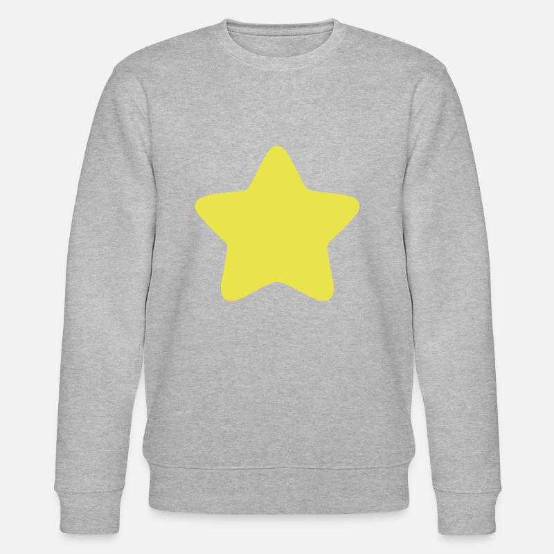 stern abgerundeter rand stern 3 - Stanley/Stella Unisex Bio-Sweatshirt CHANGER - Grau meliert