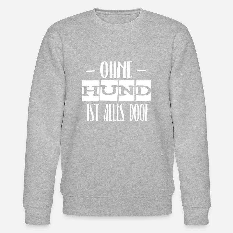 Hund - Stanley/Stella Unisex Bio-Sweatshirt CHANGER  - Grau meliert