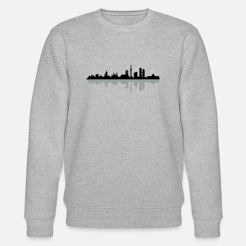 Skyline München - Stanley/Stella Unisex Bio-Sweatshirt CHANGER  - Grau meliert
