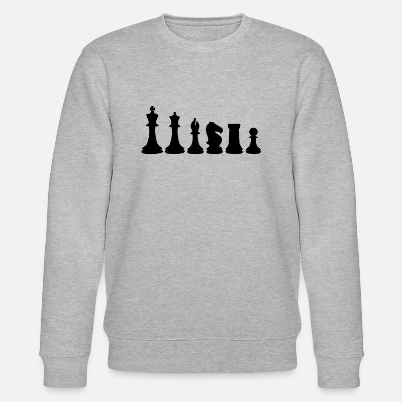 Chess, chess pieces - Stanley/Stella CHANGER Unisex Organic Sweatshirt - heather grey