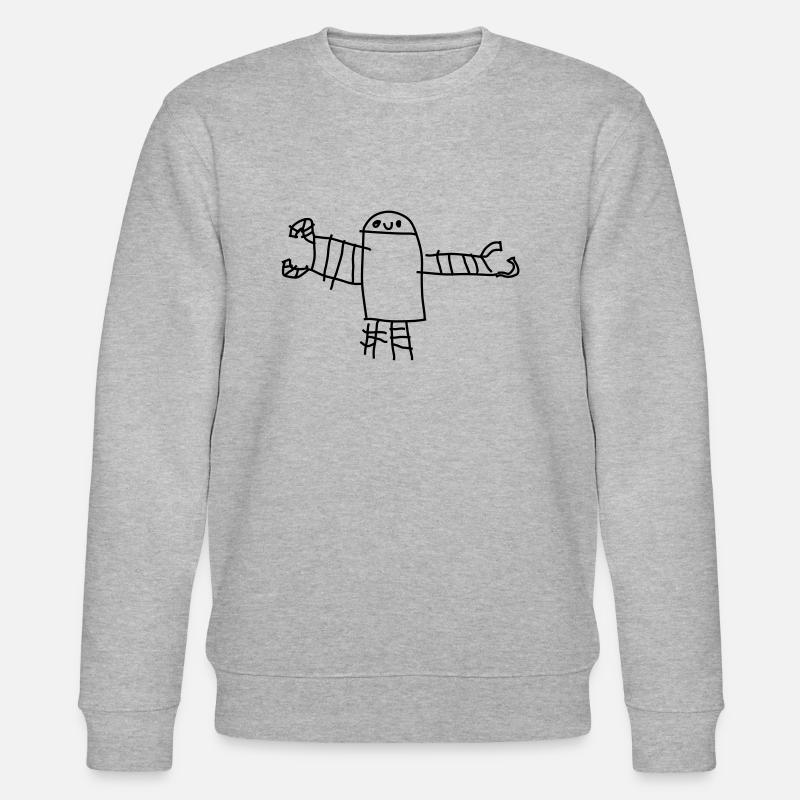 robot oskar - Sweat bio CHANGER Stanley/Stella Unisexe - gris chiné