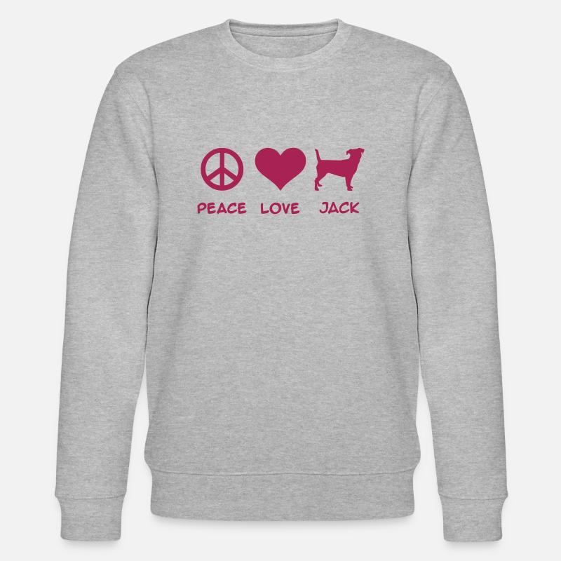 Jack Russell - Stanley/Stella Unisex Bio-Sweatshirt CHANGER  - Grau meliert