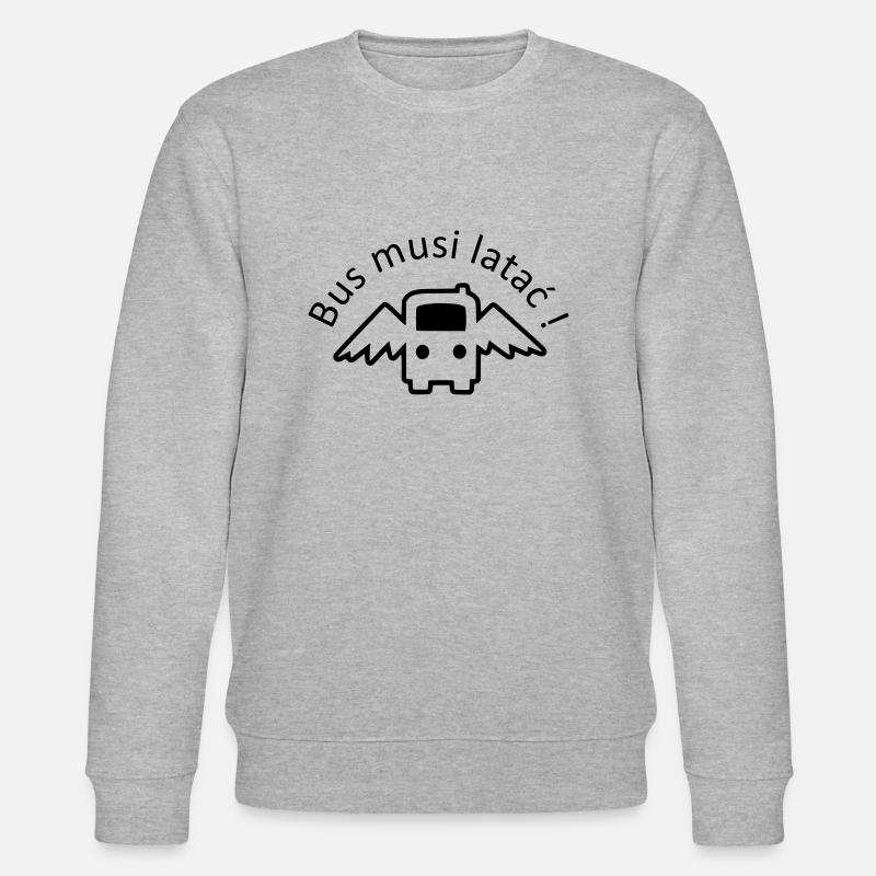 Der Bus muss fliegen - Stanley/Stella Unisex Bio-Sweatshirt CHANGER  - Grau meliert