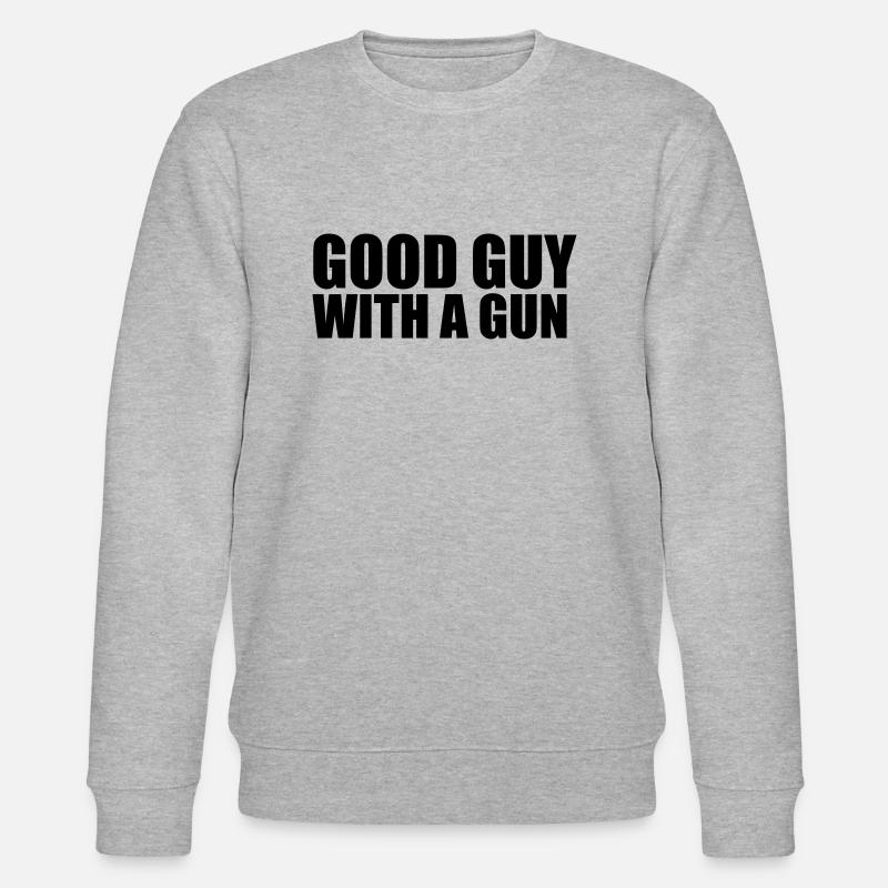 Good guy with A gun - Sweat bio CHANGER Stanley/Stella Unisexe - gris chiné