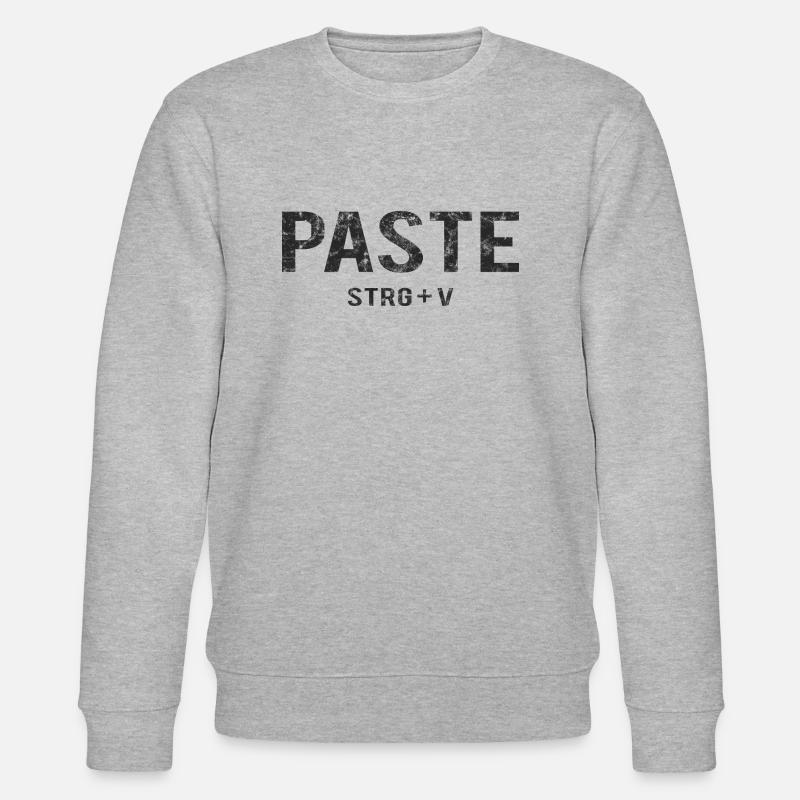 Paste CTRL+V - Stanley/Stella CHANGER Unisex Organic Sweatshirt - heather grey