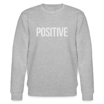T-Shirt Mit positiver Botschaft für alle - Stanley/Stella Unisex Bio-Sweatshirt CHANGER  - Grau meliert - Vorne - Nik (191cm) & Marisol (170cm)
