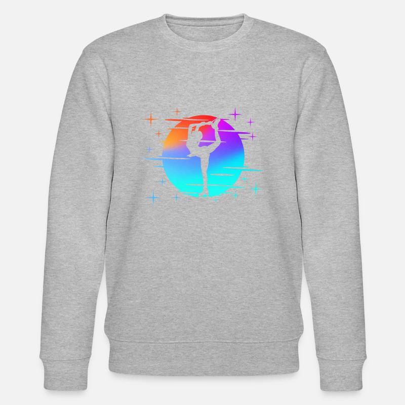 Silhouette Skating Figure - Stanley/Stella Unisex Bio-Sweatshirt CHANGER  - Grau meliert