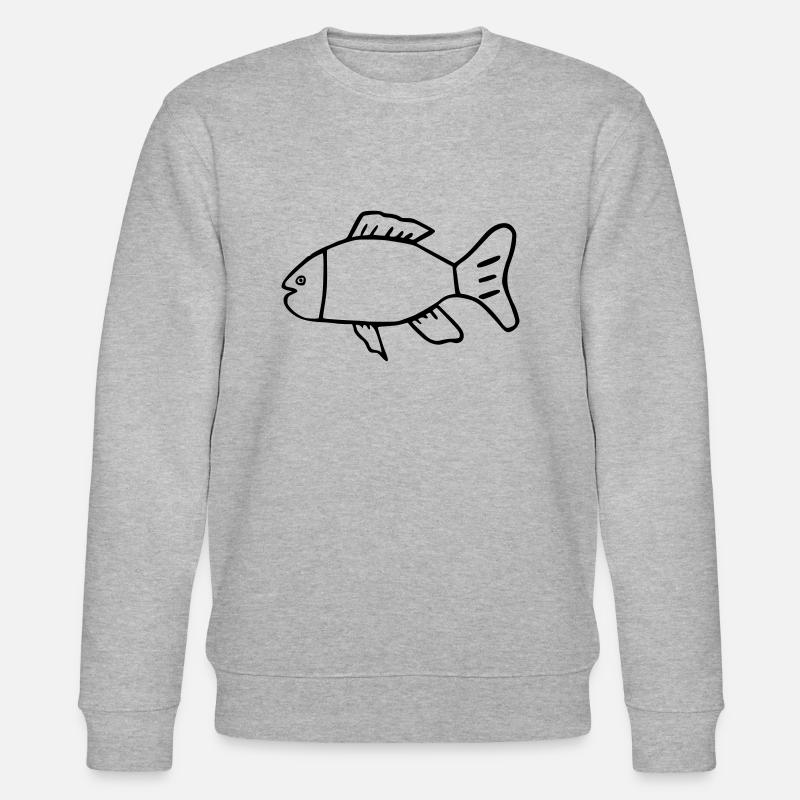 Fisch - Stanley/Stella Unisex Bio-Sweatshirt CHANGER  - Grau meliert