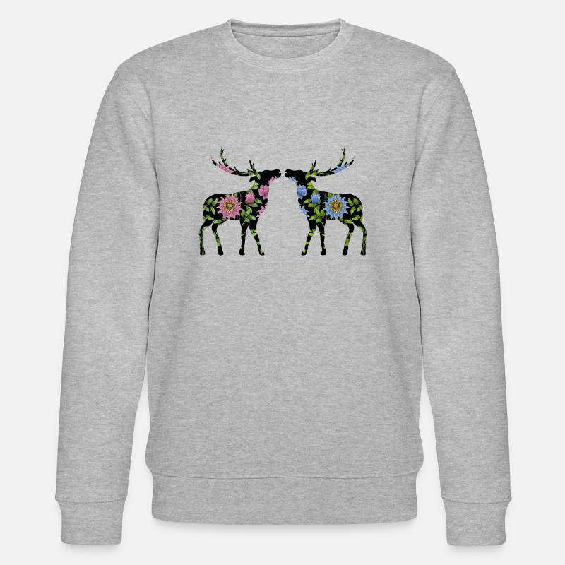 Hirsch - Stanley/Stella Unisex Bio-Sweatshirt CHANGER  - Grau meliert