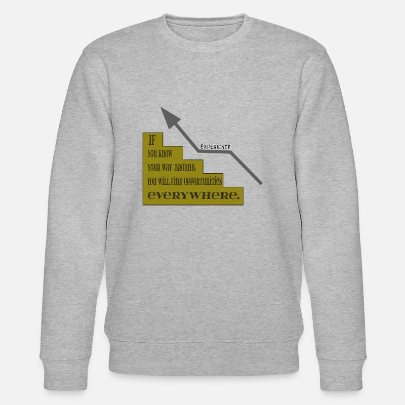 Expérience - Succès - Échec - Avancement - Sweat bio CHANGER Stanley/Stella Unisexe - gris chiné