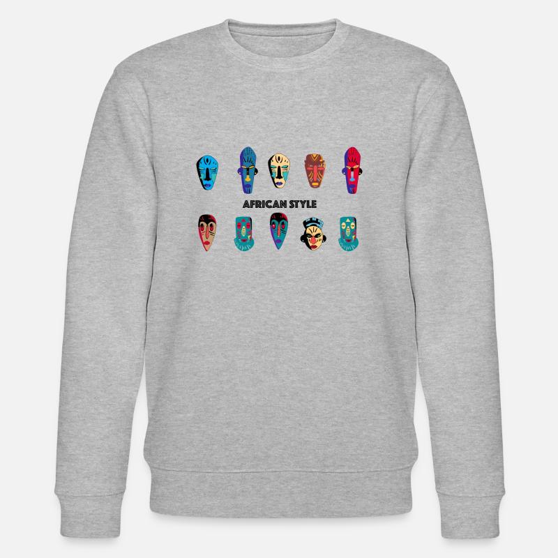 Afrika - Stanley/Stella Unisex Bio-Sweatshirt CHANGER  - Grau meliert