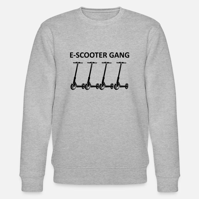 E-Scooter E-Roller Scooter - Stanley/Stella Unisex Bio-Sweatshirt CHANGER  - Grau meliert