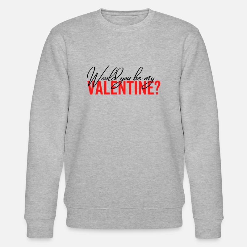 Seriez-vous mon Valentin - Sweat bio CHANGER Stanley/Stella Unisexe - gris chiné