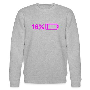 Endlich 16! Happy 16! Sweet 16! - Stanley/Stella Unisex Bio-Sweatshirt CHANGER  - Grau meliert - Vorne - Nik (191cm) & Marisol (170cm)