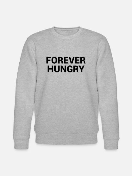 forever hungry - Stanley/Stella Unisex Bio-Sweatshirt CHANGER  - Grau meliert
