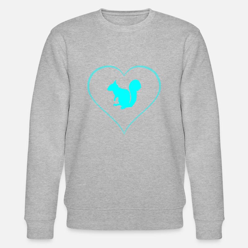 Eichhörnchen - Stanley/Stella Unisex Bio-Sweatshirt CHANGER  - Grau meliert