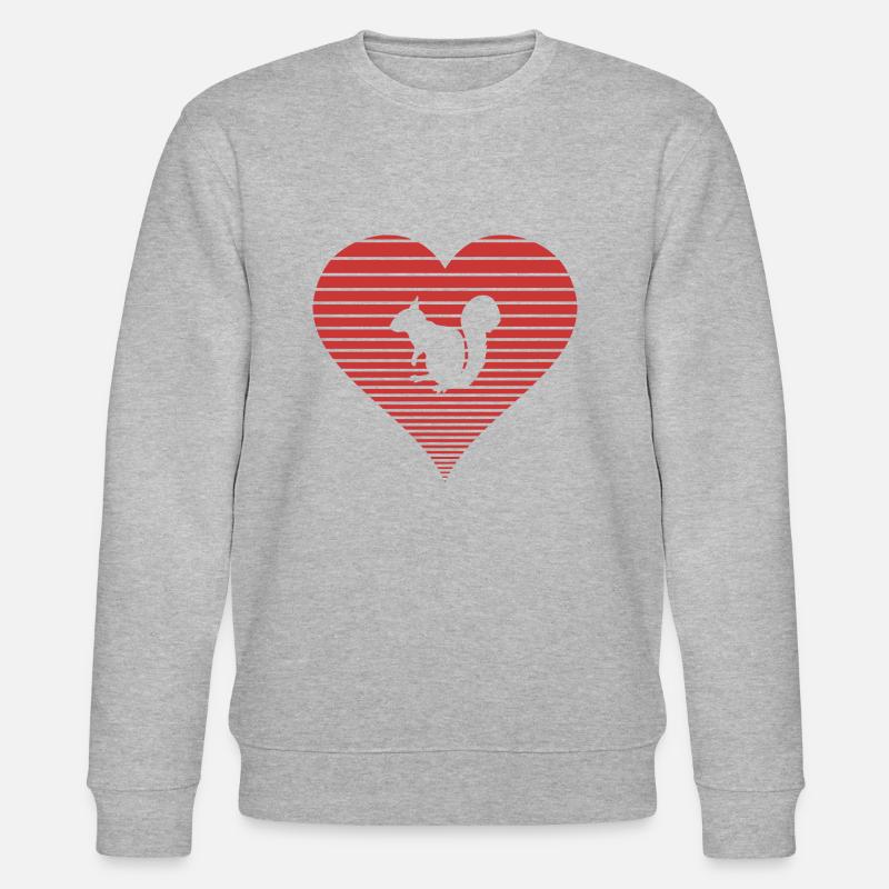 écureuil - Sweat bio CHANGER Stanley/Stella Unisexe - gris chiné