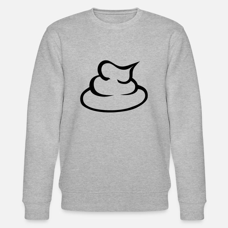 merde trace bouze 15 - Sweat bio CHANGER Stanley/Stella Unisexe - gris chiné