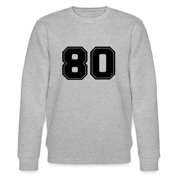 80 - Stanley/Stella CHANGER Unisex Organic Sweatshirt - heather grey - Front - Nik (191cm) & Marisol (170cm)