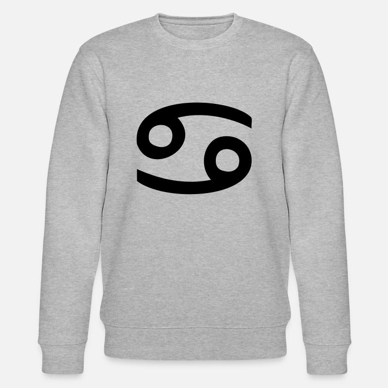 Sternzeichen Krebs - Stanley/Stella Unisex Bio-Sweatshirt CHANGER  - Grau meliert