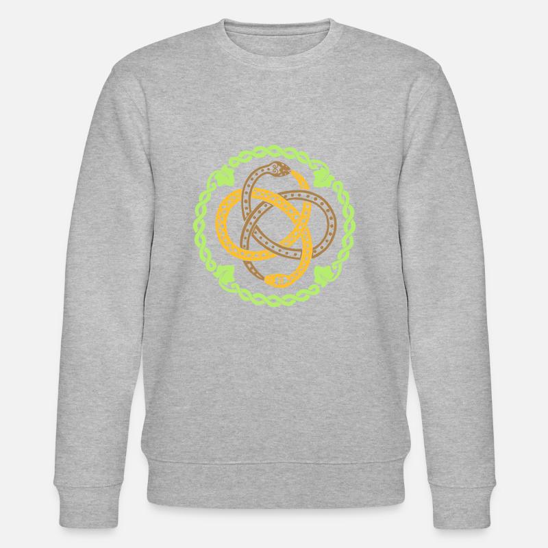 CelticSnake - Stanley/Stella CHANGER Unisex Organic Sweatshirt - heather grey