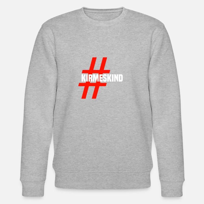 Kirmeskind,Kirmes,Kirmesliebe,Geschenk, Geschenkid - Stanley/Stella Unisex Bio-Sweatshirt CHANGER  - Grau meliert