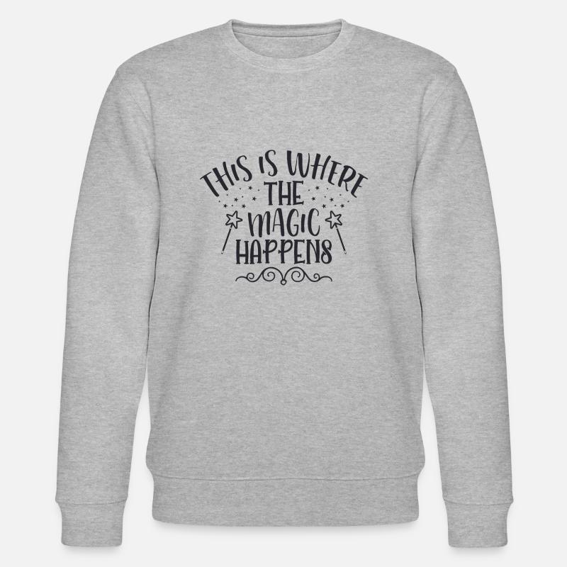C’est là que la magie - Sweat bio CHANGER Stanley/Stella Unisexe - gris chiné